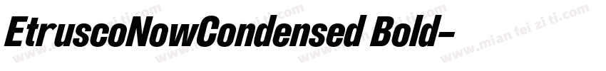 EtruscoNowCondensed Bold字体转换
